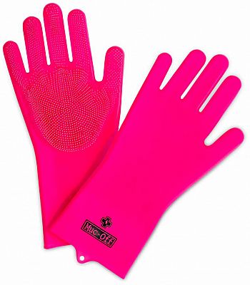 Muc-Off Deep Scrubber, Waschhandschuhe - Pink - L von Muc-Off