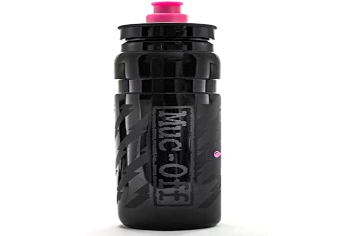 Muc-Off Elite Fly Wasserflasche Schwarz, 750 Milliliter – Leichte, BPA-freie Trinkflasche Sport – Trinkflasche mit Ergonomischen Verschluss für Leichten Wasserfluss - 100% Recycelbar von Muc-Off