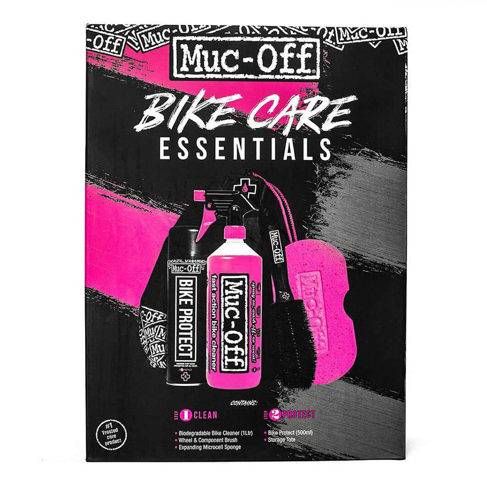 Muc-Off Basis Fahrrad Reinigungsset - Must-Have Fahrrad Zubehör für die Reinigung und den Schutz Ihres Fahrrads – Mit Muc-Off Bike Cleaner, Bike Protect, Reinigungsbürste und Mehr von Muc-Off