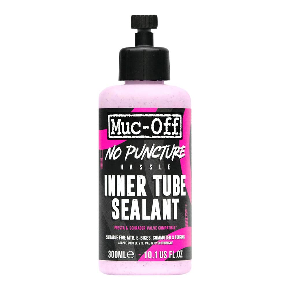 Muc-Off No Puncture Hassle Inner Tube Sealant Reifendichtmittel, 300 ml - Hochwertiges Fahrradreifendichtmittel für die Reparatur von Innenschläuchen mit Löchern von bis zu 4 mm von Muc-Off