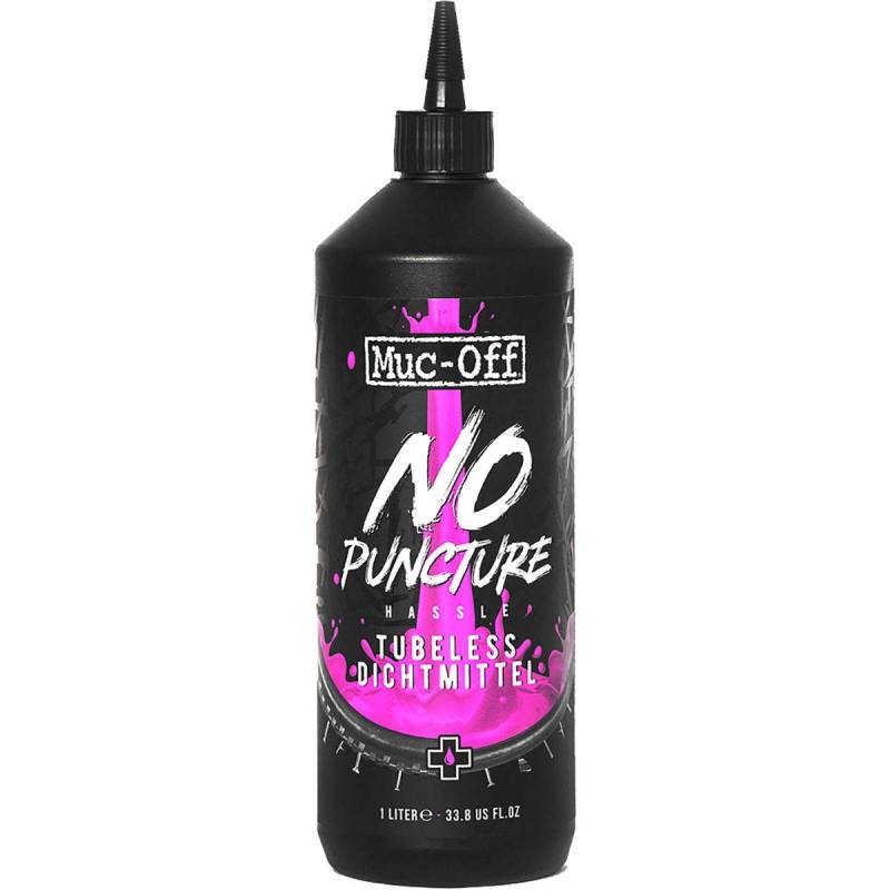 Muc Off No Puncture Hassle Tubeless Reifendichtmittel, 5 l - Hochwertiges Reifendichtmittel für Schlauchlose Fahrradreifen mit UV-Tracer-Farbstoff, Dichtet Risse und Löcher Bis Zu 6 mm ab von Muc-Off