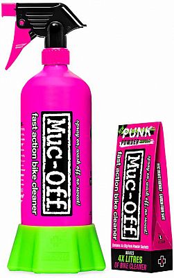 Muc-Off Punk Powder + Flasche, Motorradreiniger mit Sprühflasche - 4 x 30 gr. von Muc-Off