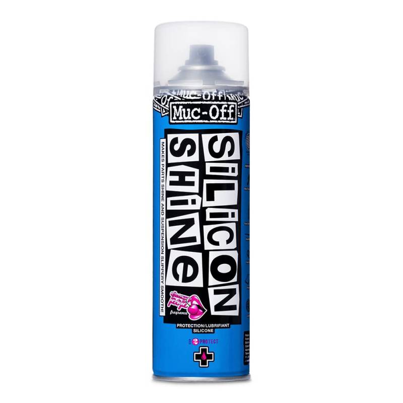 Muc Off Silicon Shine Silikonspray, 500 ml - Hochwertiges, Reibungsminderndes Silikonöl Spray Fahrrad Glanzspray für ein Glänzendes Finish - Geeignet für Alle Fahrradtypen von Muc-Off