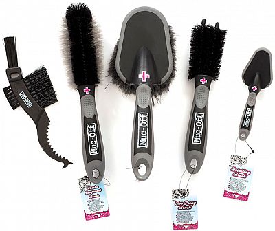 Muc-Off brush kit, 5 Stk. - Schwarz/Grau von Muc-Off