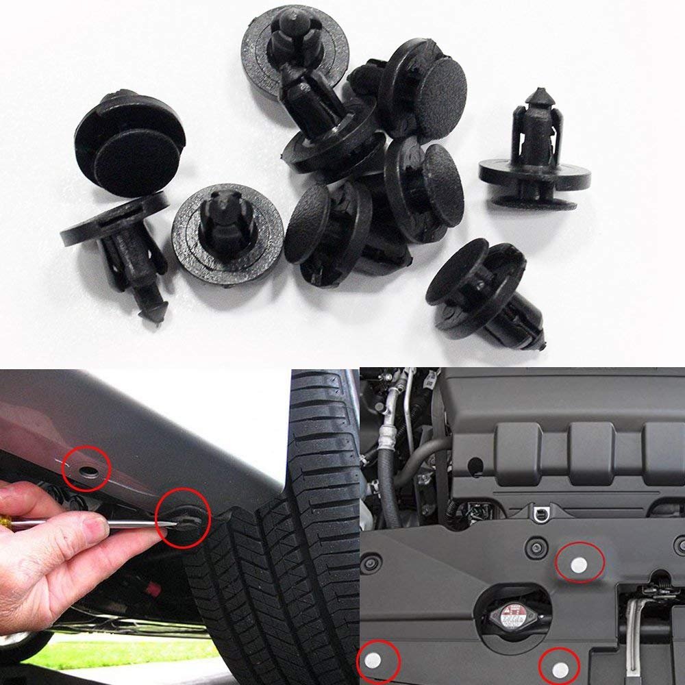 Muchkey Auto Trim Clips Auto Sto?f?ngerverkleidung Nieten Halter Clips 8mm 50Pcs von Muchkey