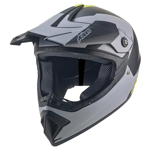 Kinder Crosshelm Stars – Motorradhelm für Kinder, ABS-Schale, robuster Kinderhelm für Downhill, Quad und Motocross (M) von Mud Defeater Motor