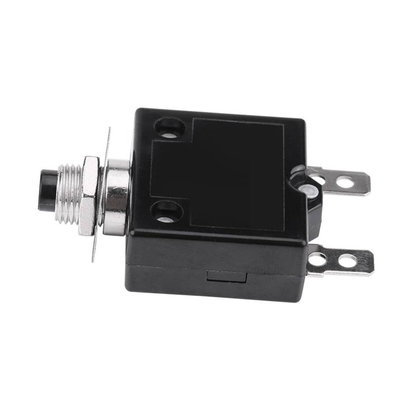 Mulcort 5A–30A Reset-Drucktasten-Leistungsschalter mit DC 50 V, AC 125–250 V für Automobil, Industrie und Marine (5A) von Mulcort