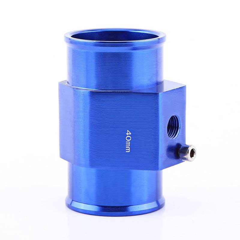 Mulcort Universal Metall Auto Wasser Temp Joint Rohr Schlauch Temperatursensor Adapter Blau für die meisten Fahrzeuge geeignet (40MM) von Mulcort