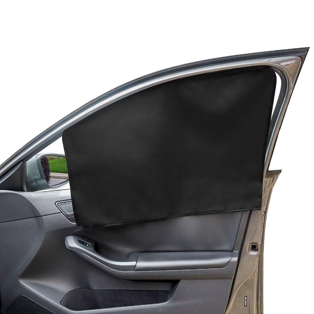 Mulor Auto Sonnenschutz für Seitenfenster Eingebaute Magnete Auto Fenstervorhänge blockieren die Sonne und Hitze von Mulor