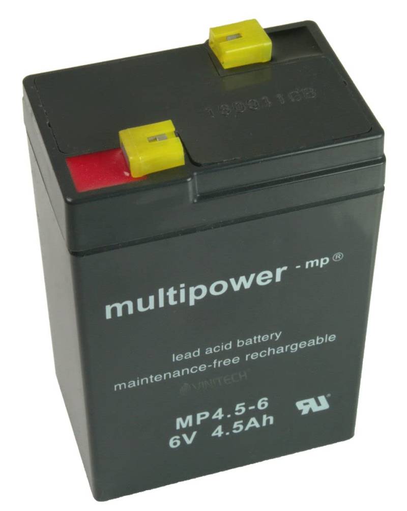 MULTIPOWER BLEI GEL AKKU BATTERIE 6V / 4,5Ah von Multipower