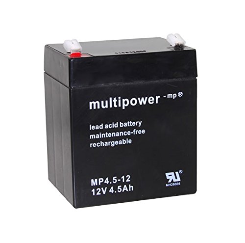 MULTIPOWER MP4,5-12 12V 4,5Ah Blei-Vlies-Akku (Glasfaservlies) AGM von Multipower