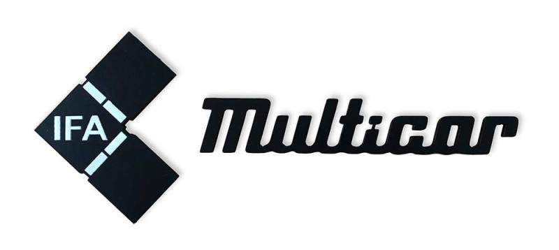 Multicar M25 Schriftzug/Emblem (Kunststoff), Originaloptik von Multicar