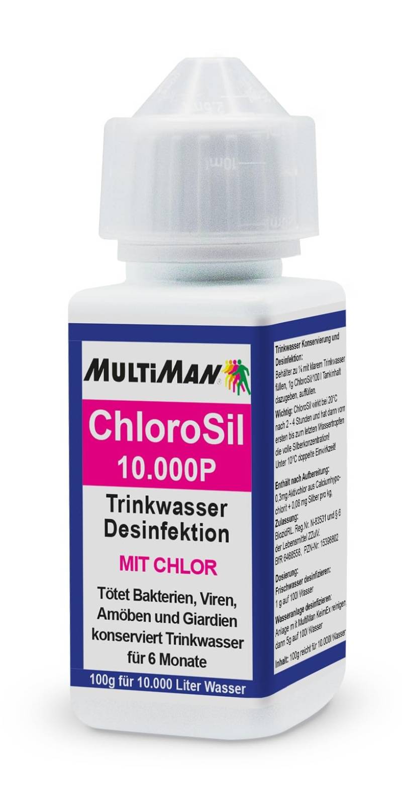 MultiSil ChloroSil Pulver 10.000 P 100 g von MultiMan