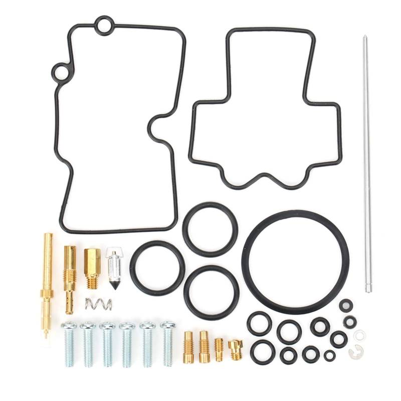 Vergaser-Reparaturwerkzeugsatz für CRF450R 2006, inklusive Dichtungsring, Nadelventil, Messingkomponenten, O-Dichtungen, Schrauben, Feder und mehr, hochwertige Materialien von Multizenic