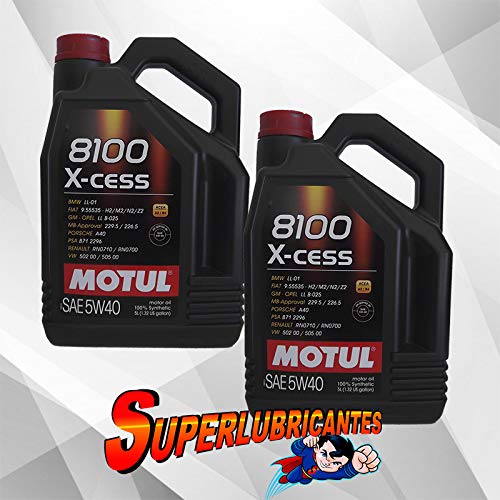 Mundoauto Motul 8100 X-Cess 5W40 2 x 5L (10 Liter) von Mundocoche