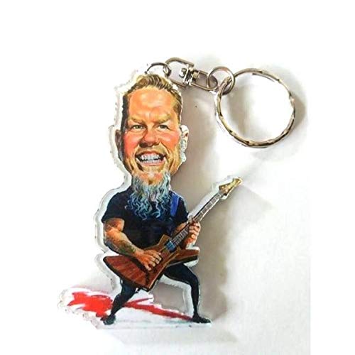 Acryl Schlüsselanhänger Karikatur Music Legends - James Hetfield - Metallica von Music Legend Collection