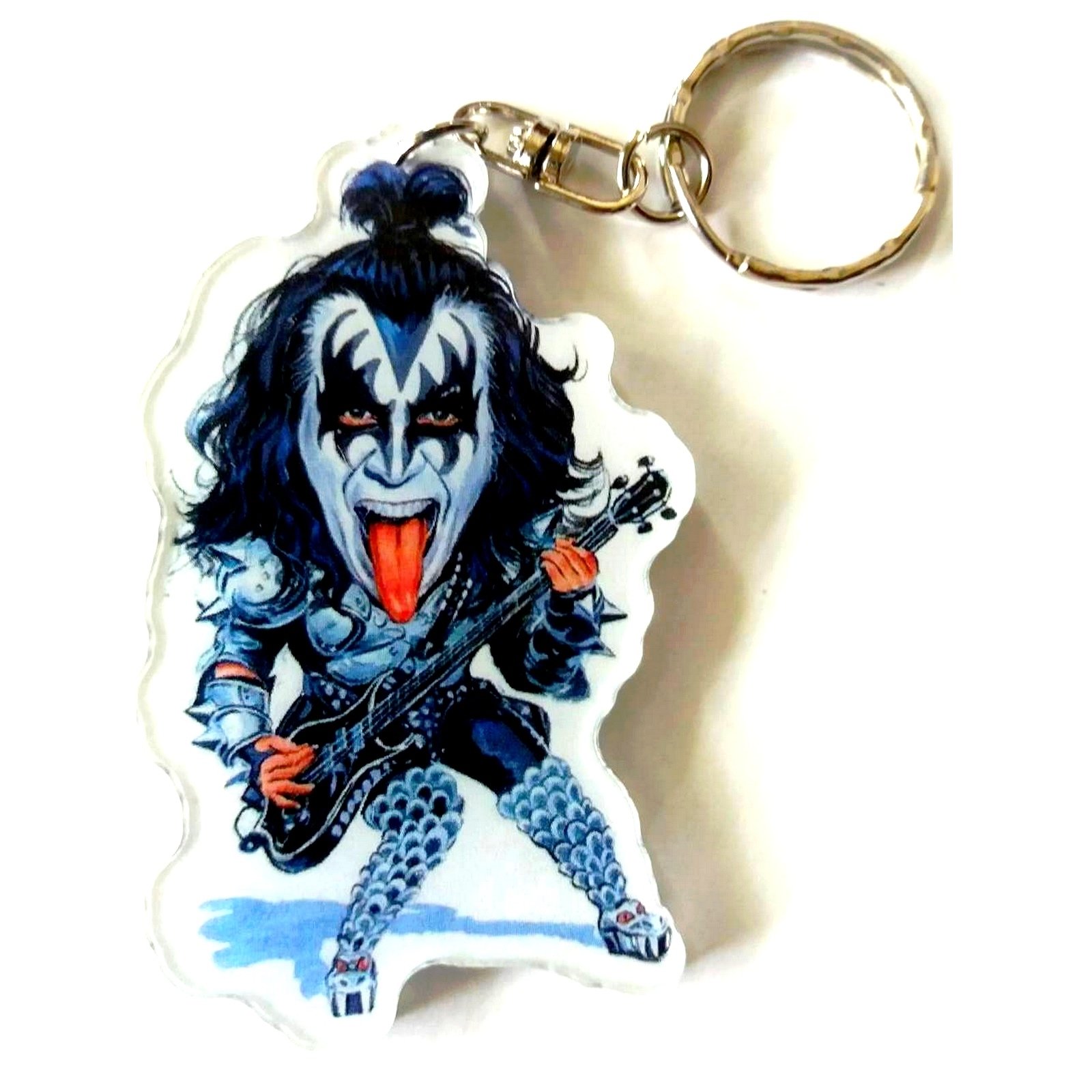 Schlüsselanhänger aus Acryl mit Karikaturen Music Legends - Gene Simmons - Kiss von Music Legend Collection