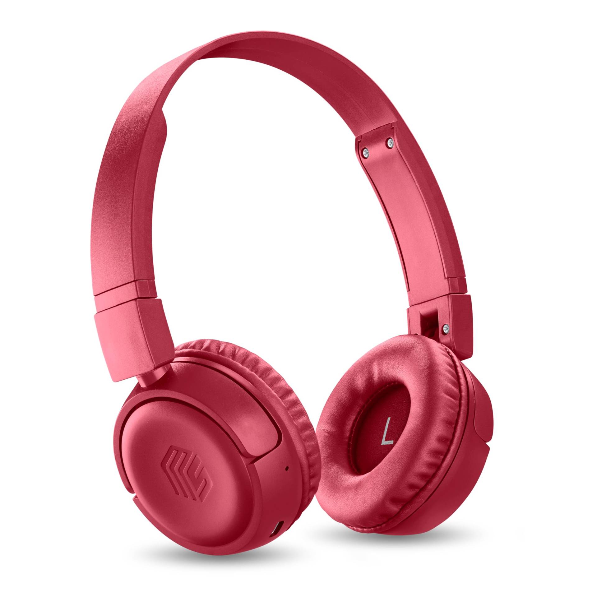 ADSE Music Sound - VIBED - Bluetooth-Headset mit dreh- und klappbaren Ohrpolstern - gepolsterter Kopfbügel für maximalen Spielzeit 35 Stunden - Rot von Music Sound