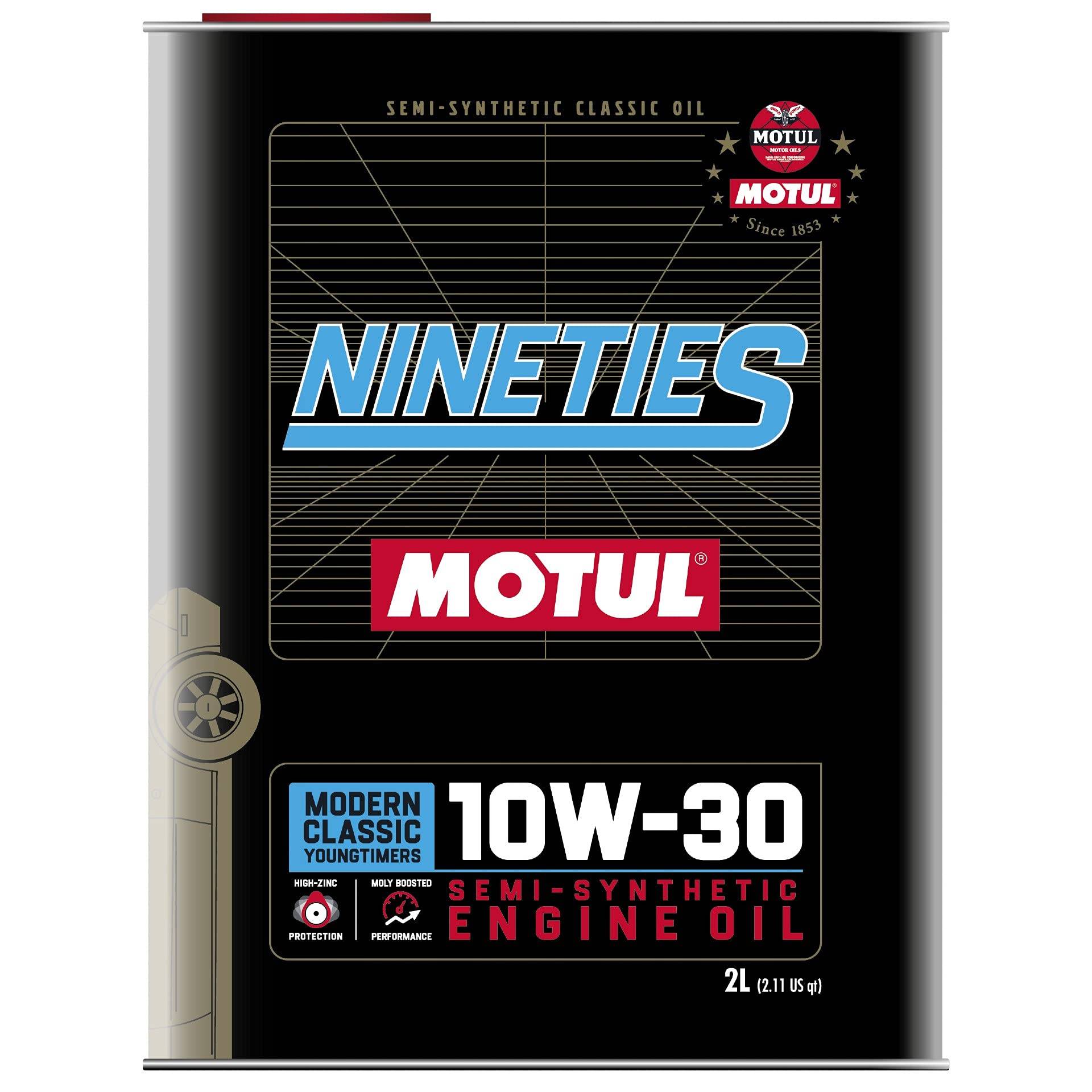 Classic Nineties 10W-30, 2 Liter von Motul