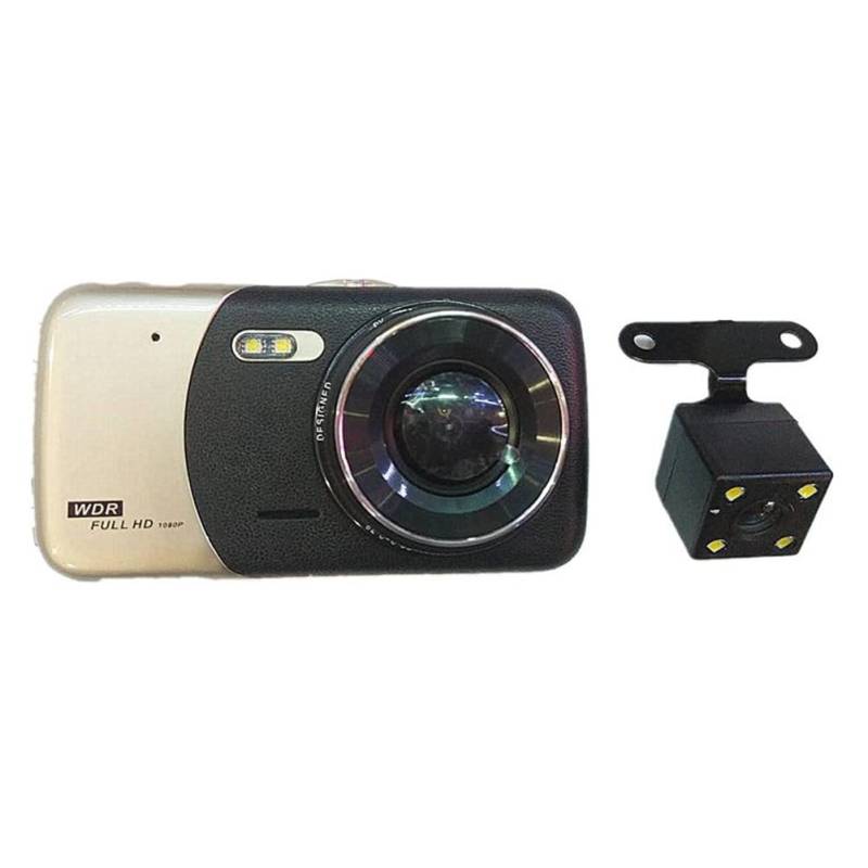 Muuoeou 1 Set Auto-DVR, 10,2 cm (4), Dual-Objektiv, Autokamera, Full HD 1080P, Nachtsicht, Dashcam, Parkrekorder. von Muuoeou