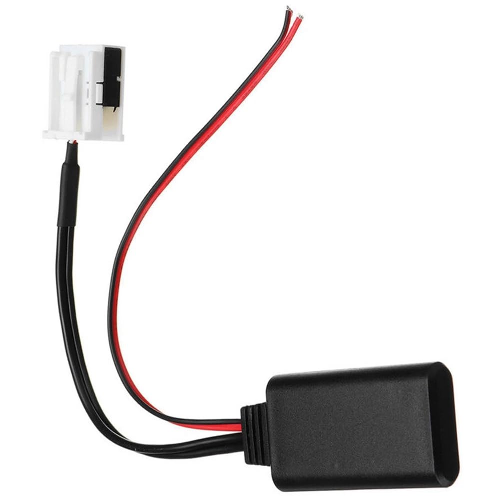 Muuoeou 1 Stück Auto 12Pin Bluetooth-Modul Kabelloser Radio-AUX-In-AUX-Kabeladapter Schwarzer Kunststoff Autozubehör für E60 04-10 E63 E64 E61 E70 E90 E91 E92 von Muuoeou