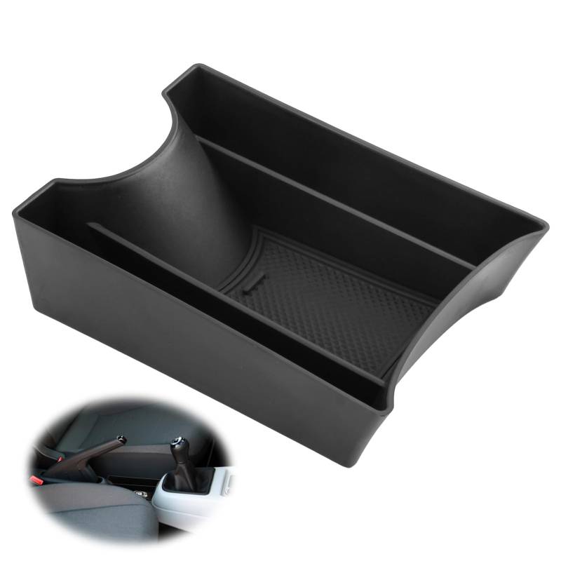 MxyVrix Mittelkonsole Aufbewahrungsbox Kompatibel mit UP GTI, Seat MII, Citigo 2013-2023,Organizer Tray Handschuhfach Unten die Mittelkonsole, Auto Innenraum Zubehör mit Rutschfester Matte von MxyVrix