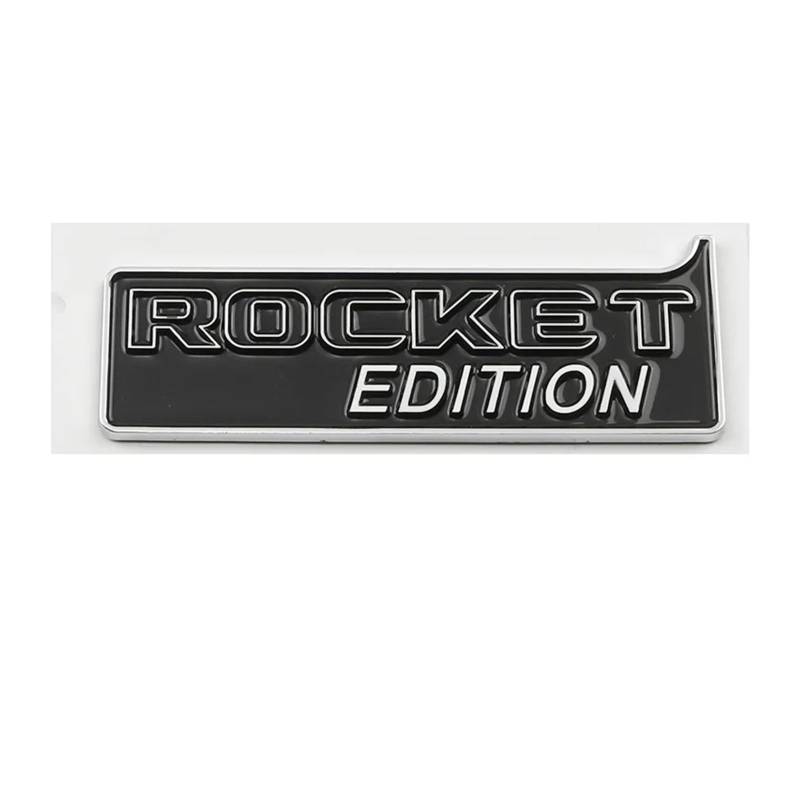 zlj6688 Auto Rocket Edition Kofferraum Kotflügel Logo Abzeichen Emblem Aufkleber Dekoration Aufkleber kompatibel mit G Klasse G63 G700 G800 G900 G500 (Color : Black-Silver) von MyFisher