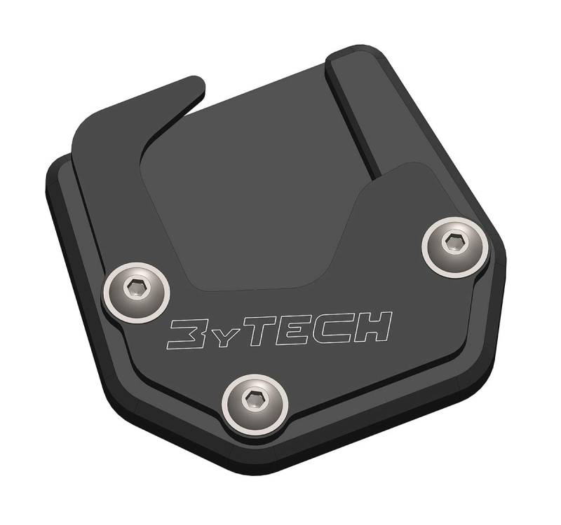 MyTech - Seitenständerverbreiterung, Auflagevergrößerung aus eloxiertem hochfestem Aluminium - V85 TT ab 2020 (Schwarz) von MyTech