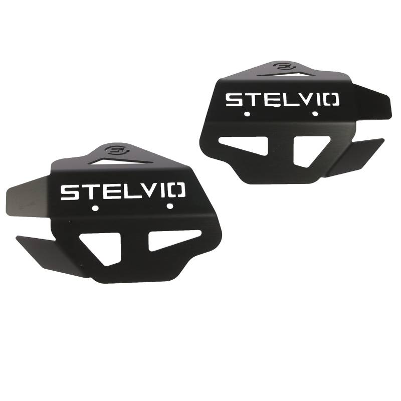 MyTech - Set Drosselklappenschutz, Schutz Drosselklappen, Schutzzubehör aus Aluminium - Moto Guzzi Stelvio 1200 - Stelvio 1200 NTX (Schwarz) von MyTech