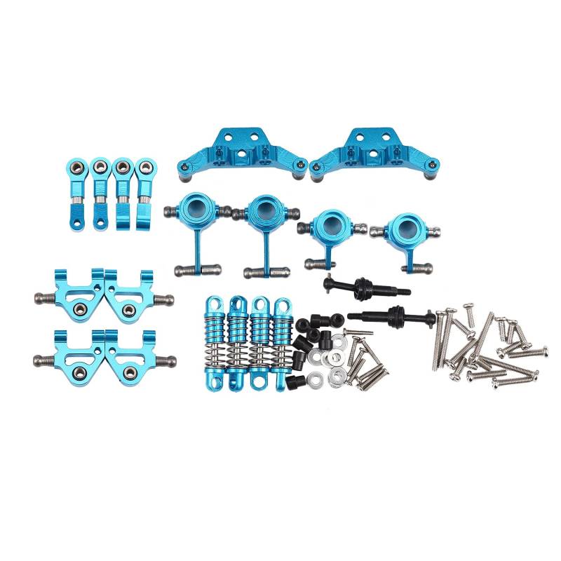 Myingaou Metall Full Set Upgrade Teile StoßDäMpfer für 1/28 K969 K979 K989 K999 P929 P939 Rc Autoteile, Blau von Myingaou