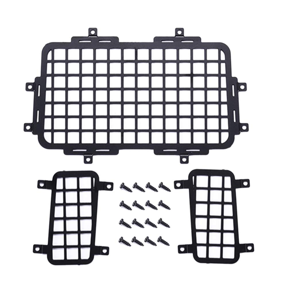 Myingaou für MN D90 D99S MN99S 1/12 RC Auto Upgrade Teile Metall Stereoskopische Heck Scheiben Gitter Schutz Netz ZubehöR von Myingaou