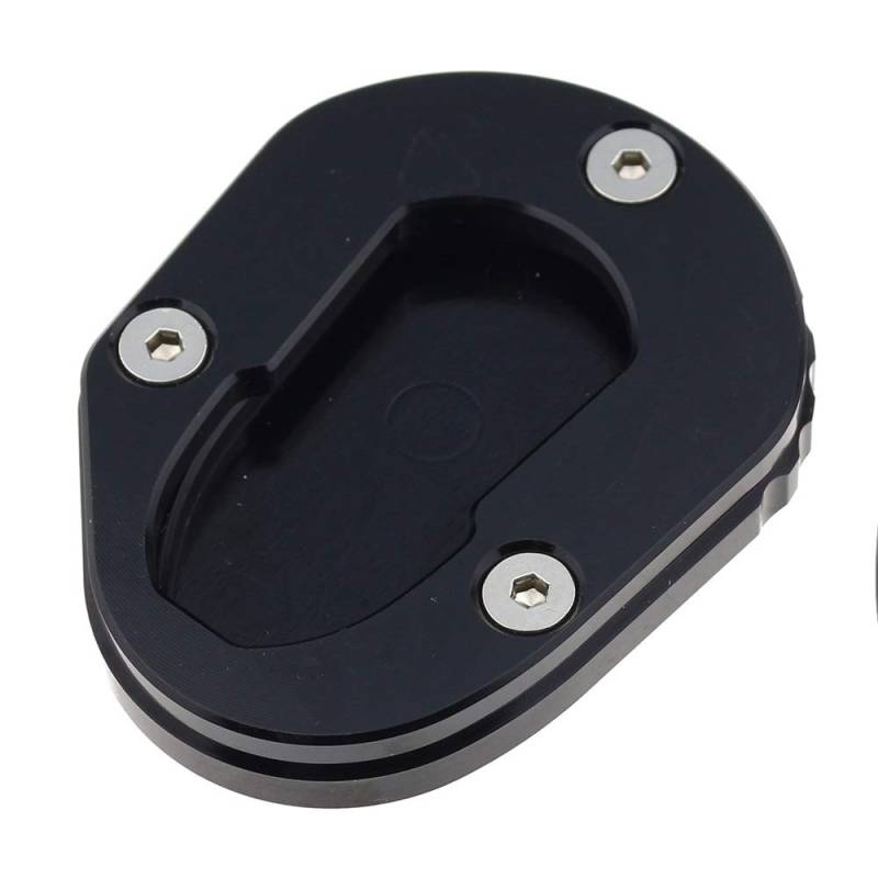 Mzpeldxk Kickstand SeitenstäNder StäNder Extension VergrößErung Pad Passend für YZF-R125 2014-2018 MT125 2014-2016 (Schwarz) von Mzpeldxk