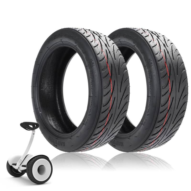 MotuTech 70/65-6.5 Tubeless-Reifen für Xiaomi Segway Ninebot Hoverboard Self Balancing Scooter 10x3.0-6.5 Zugkraft dicker Reifen (2 Stück) von N\D