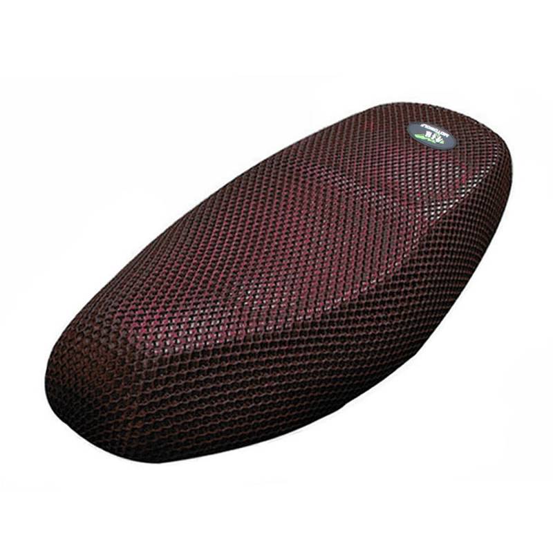 XL 3D Motorrad Moped Sitzauflage Sitzauflage Atmungsaktiv Mesh Schwarz Rot von N/D