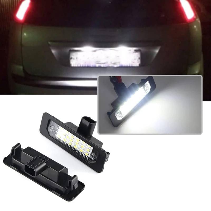 NP 2 STÜCKE Hellweiße LED-Nummernschildbeleuchtung für F-Ord M-ustang 2010-2014 für F-ocus Fusion Mercury Sable 2008 von N\P