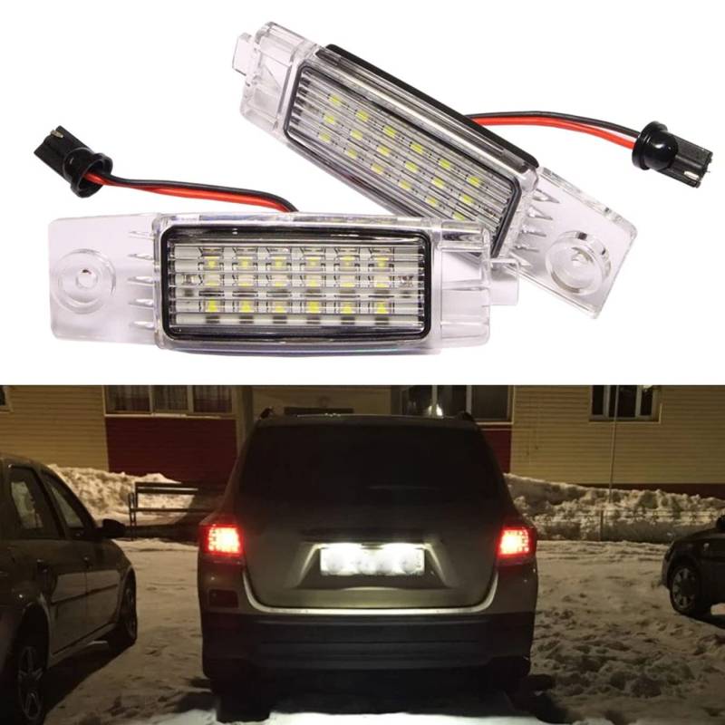 DHCN 2x LED Kennzeichenbeleuchtung für T-OY-OTA H-iace S.B.V H-ighlander RAV4 L-und C-ruiser 200 für L-exus RX300 für S-cion XB von DHCN