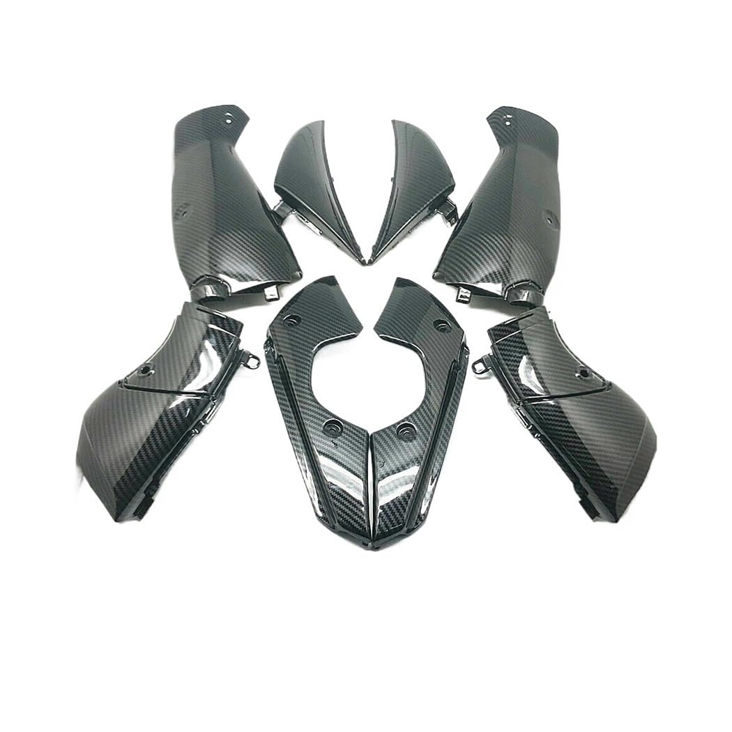 Motorradzubehör Gabelabdeckungen Für Ya&maha YZF R1 YZFR1 2009-2014 Motorrad Vorderen Ansaugrohr Innenseite Armaturenbrett Verkleidung Abdeckungen Luftkanal ABS Carbon Fiber Gugel Kit von NABIET