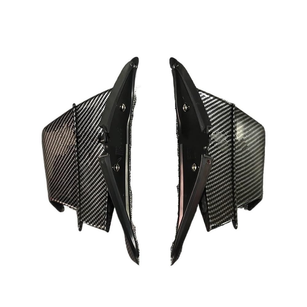 Motorradzubehör Gabelabdeckungen Winglet Aerodynamischer Seitenwind-Fin-Spoiler ABS-Frontverkleidungsschutz-Flügelabdeckung Für CBR650R 2019–2023 CB650R von NABIET