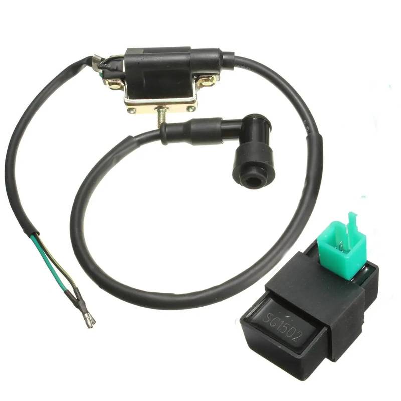 Ignition Coil Motorrad Zündspule & CDI EINHEIT Kit Für 50cc 70cc 90cc 110cc 125cc ATV Quad Gart Dirt Pit Bike zündspule von NADCFN