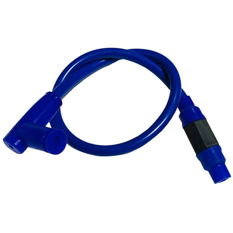 Ignition Coil Universal Motorrad Zündspule Zündkerze Power Kabel Für Dirt Bike ATV Roller Moped Zündkerze zündspule(Blue) von NADCFN