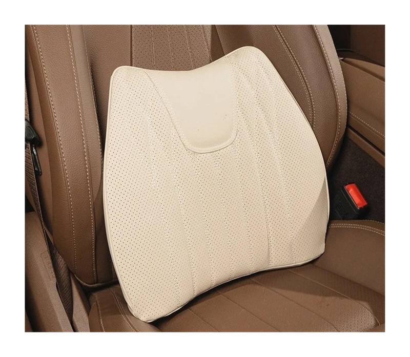 NADCFN Auto Sitzauflagen Autositzkissen Lordosenstützkissen Autositzbezüge Auto-Schonbezüge(1Pcs White-Lumbar) von NADCFN