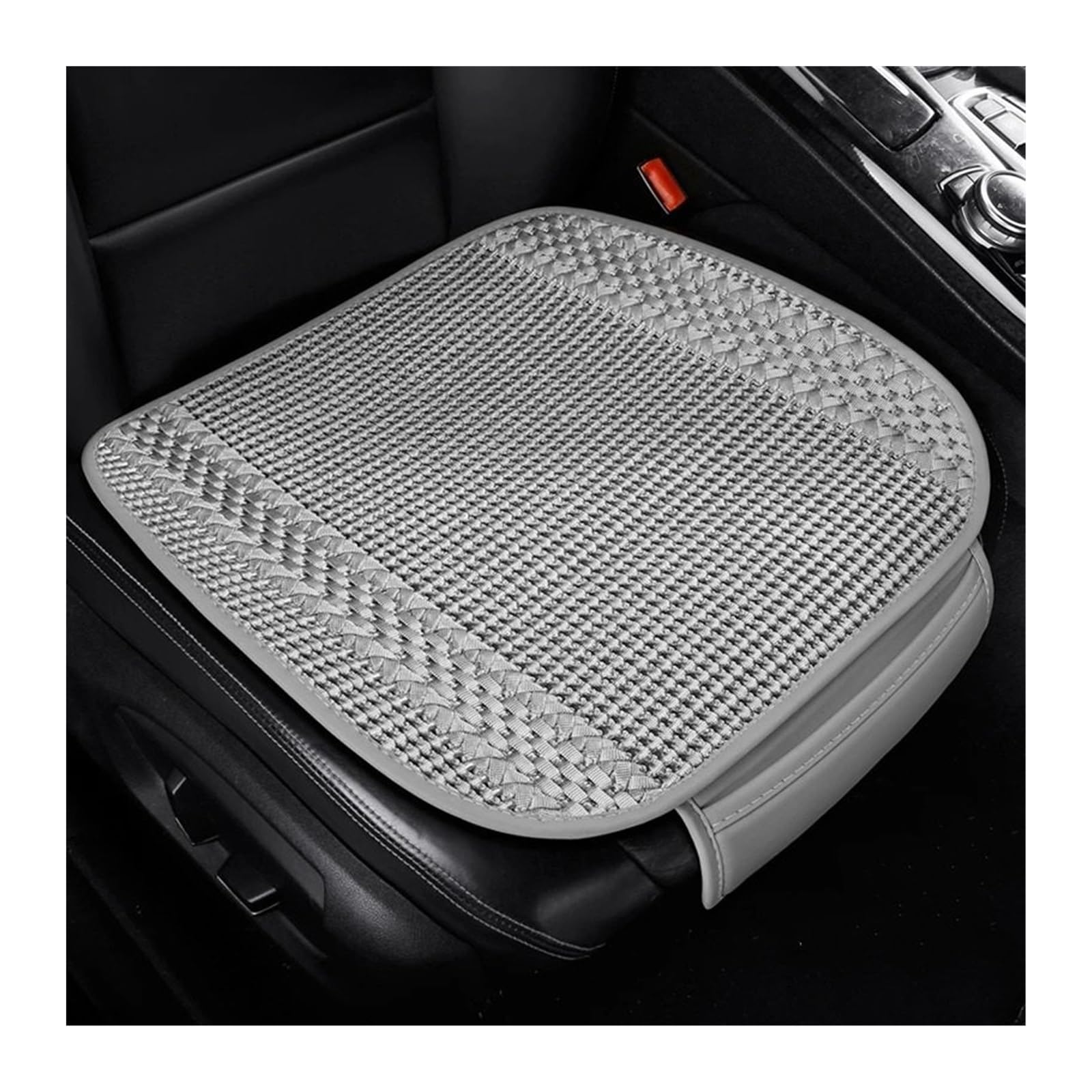 NADCFN Auto Sitzauflagen Eisseide Autositzbezug Sommer Atmungsaktiv Kühlung Auto Sitzkissen Anti Scratch Seat Protector Universal Für Limousine SUV Auto-Schonbezüge(Gray 1pc) von NADCFN