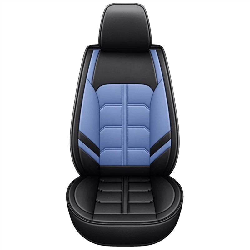 NADCFN Auto Sitzauflagen Universal Autositzbezüge 360 ​​Grad voll abgedeckt Ledersitzbezug für 90% Limousine SUV 5 Sitze Auto Auto-Schonbezüge(Black Blue) von NADCFN