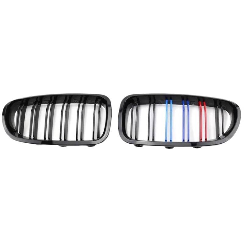 Auto Zubehör Für B&MW 5 Series F10 F11 F18 520d 530d 540i 2010-2017 -M- Farbe Doppellinie Auto Front Nierengrill Racing Grill von NAIRE