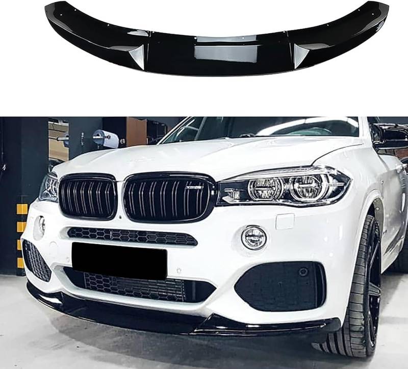 Frontlippe Spoiler für BMW X5 F15 2014-2018,Auto Frontstoßstange Splitter Lip Spoiler Frontspoiler Protector Kits von NAIRE