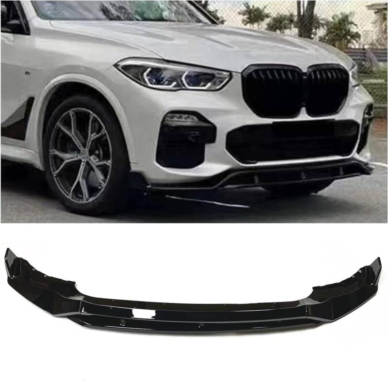 Frontlippe Spoiler für BMW X5 G05 2019-2022,Auto Frontstoßstange Splitter Lip Spoiler Frontspoiler Protector Kits von NAIRE