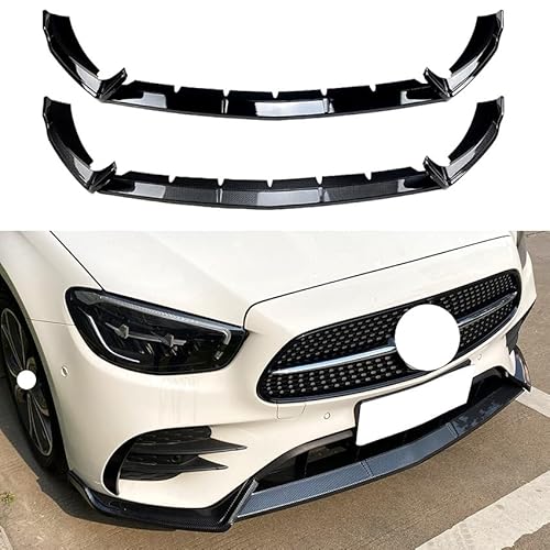 Frontlippe Spoiler für Mercedes-Benz E-Class W213 E260 E300 AMG 2021+,Auto Frontstoßstange Splitter Lip Spoiler Frontspoiler Protector Kits,A/Black von NAIRE