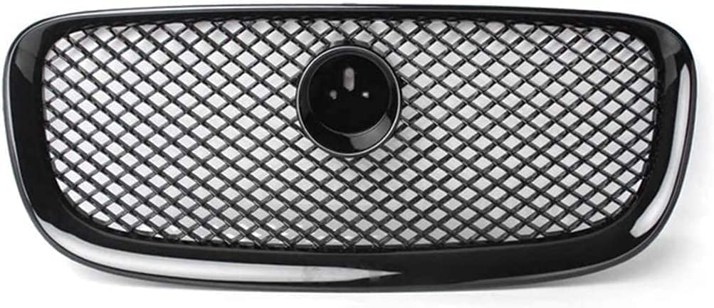 NAIRE Front Kühlergrille für Jaguar XF XFR X250 2012 2013 2014 2015,Front Motorhaube Kühlergrill Wasserdichtigkeit Karosserie-Zubehör,A/Black von NAIRE