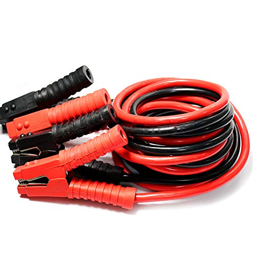 NAIZY 6m Starthilfekabel Auto 12V/24V Starterkabel Set 1200A mit Überspannungsschutz Überbrückungskabel KFZ LKW PKW Fremdstartkabel Schwarz&Rot von NAIZY