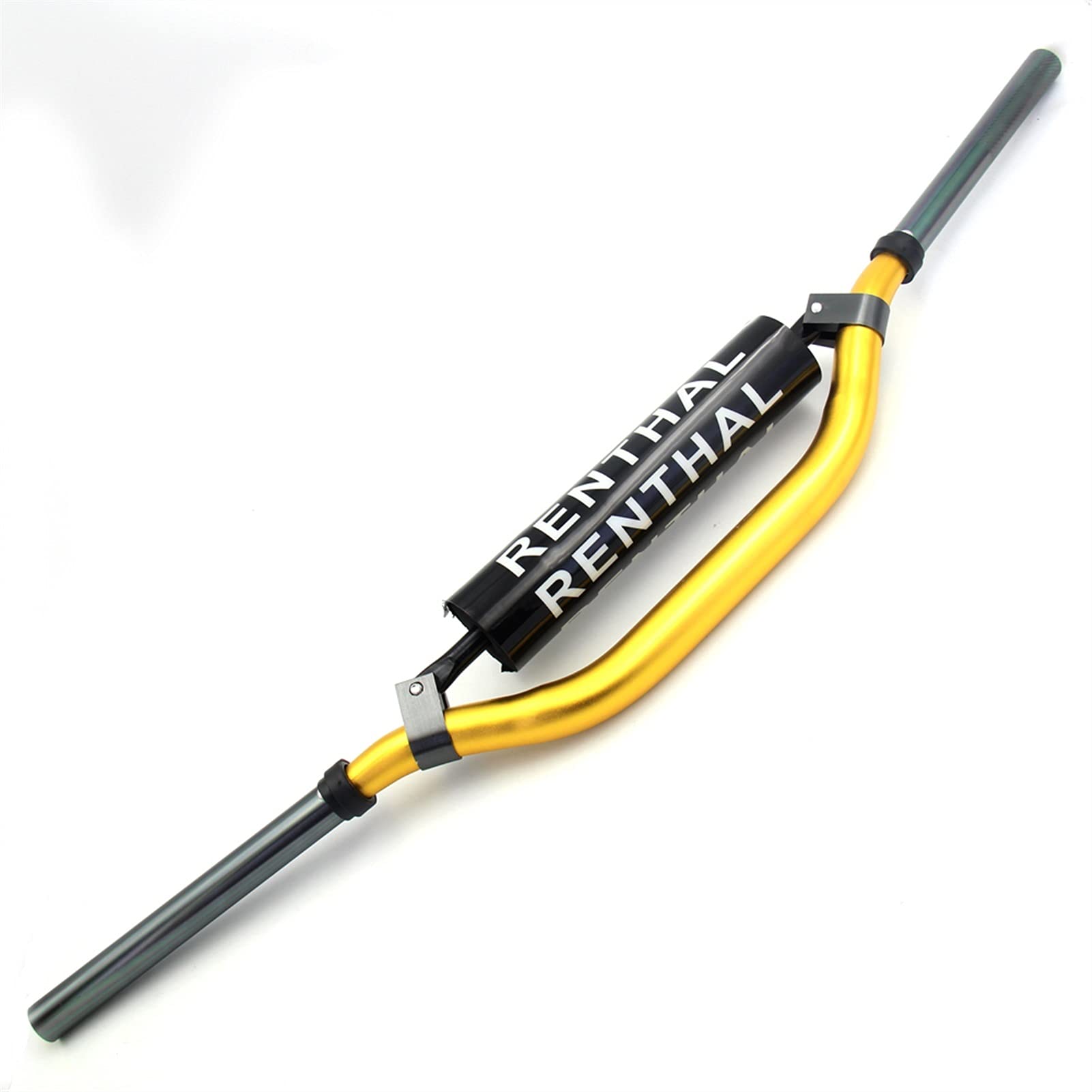 Motorrad Lenker,Motorcycle Handlebar 1 1/8 "Fat Bar 28mm 7075 CNC-Lenker Griffleiste für Motorrad Motocross Pit Dirt Bike (Color : Yellow) von NALsa